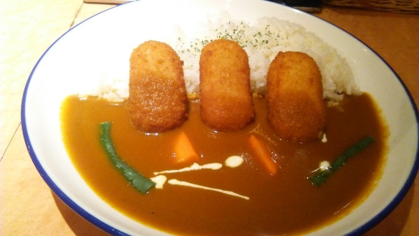 「カシミールクリームコロッケカレー 900円」@いんでぃら 道玄坂店の写真