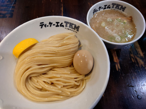 「味玉ゴールデンつけめん(塩、1050円)」@ゴールデンタイガーの写真