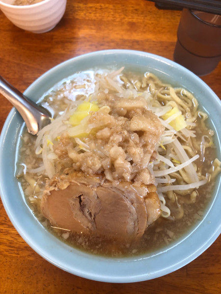 「つる並　脂マシ」@汁麺屋 どっぷりしやがれの写真