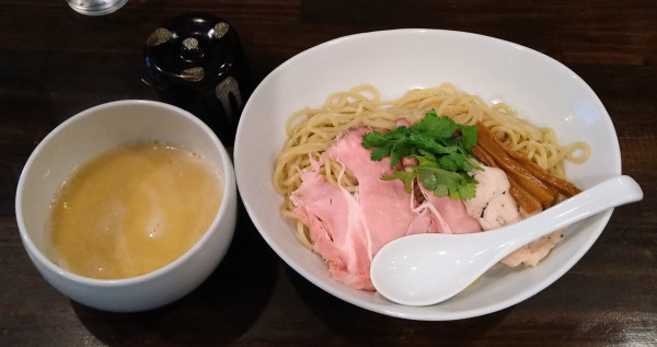 「甘海老の泡白湯つけ麺【限定】」@NOODLE MEISTER 源九 GENKの写真