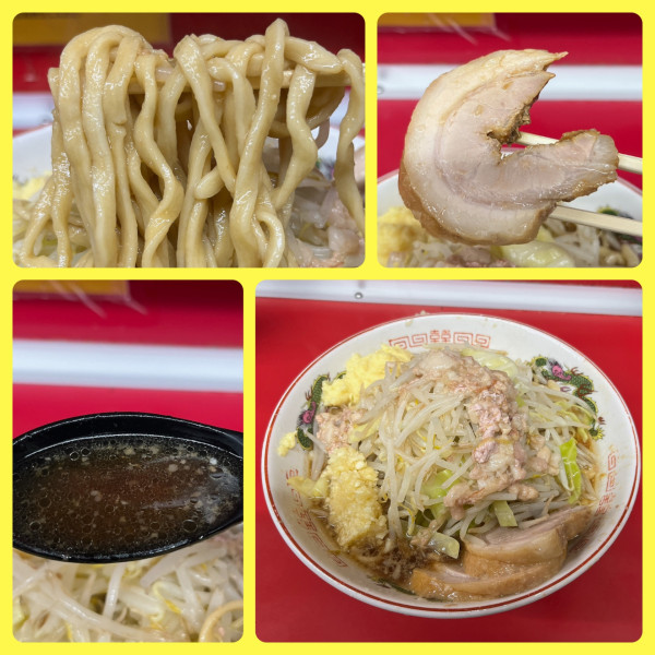 「ラーメン少なめ（2/3）¥900」@ラーメン二郎 湘南藤沢店の写真