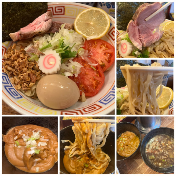 「【限定】きのこつけそば900円味玉100円」@GURU GURU SIROHEBI NOODLE 研究所の写真