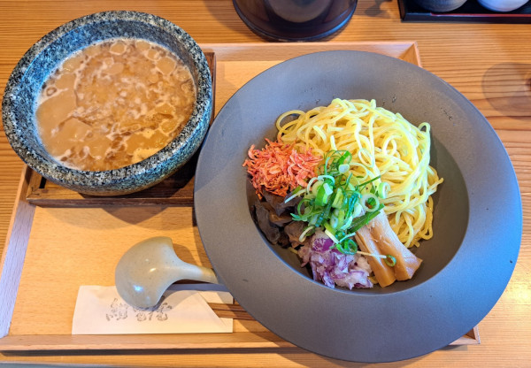 「濃厚海老つけめん1100円」@拉麺紺野屋の写真
