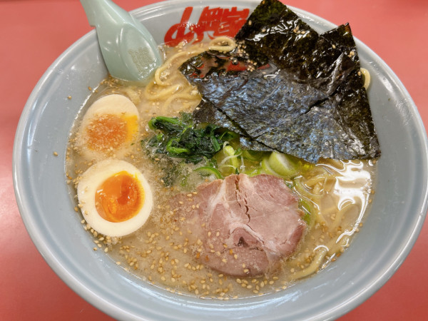 「塩ラーメン　中盛（820円）」@ラーメン山岡家 つくば中央店の写真