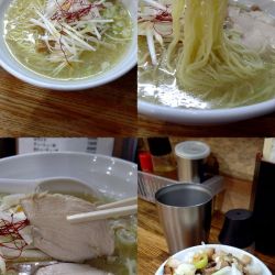 『鶏塩中華そば+小チャーシュー丼(¥880+350)』