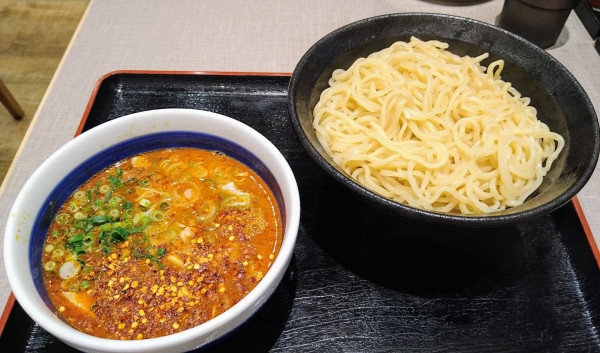 「【限定】鷹の爪つけ麺(中･あつもり)」@心の味製麺の写真