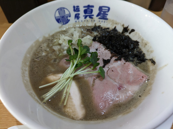 「(限定)濃厚煮干しそば(1,380円)」@麺屋 真星の写真