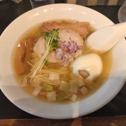 味玉塩蕎麦¥1050-