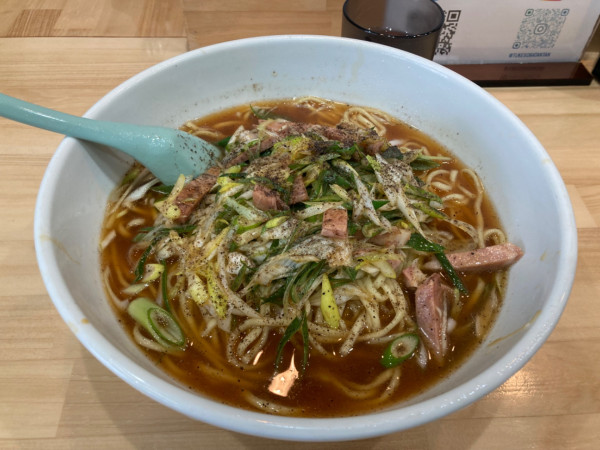 「裏メニュー　ねぎそば（大盛）」@つけそば 担担麺 航龍の写真