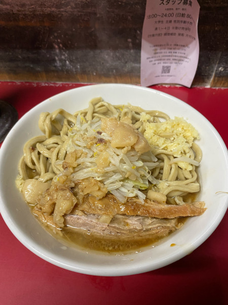 「小ラーメン(780円多分)ニンニク･アブラ」@蓮爾 登戸店の写真