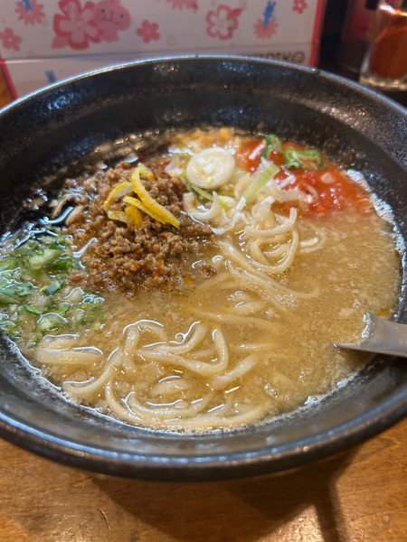 「鶏白坦々そば」@はりけんラーメンの写真