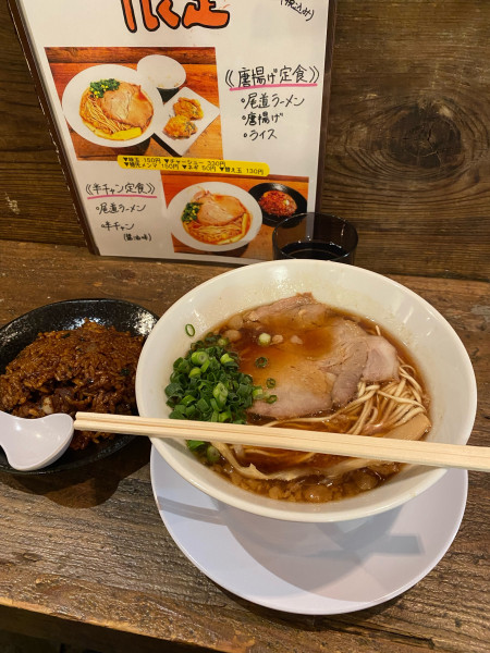 「半チャンセット」@尾道ラーメン 一 福山駅前店の写真