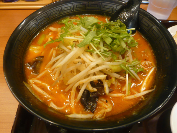 「味噌麻辣タンメン（麺ハーフ、野菜大盛）」@埼玉タンメン山田太郎 小平中島店の写真