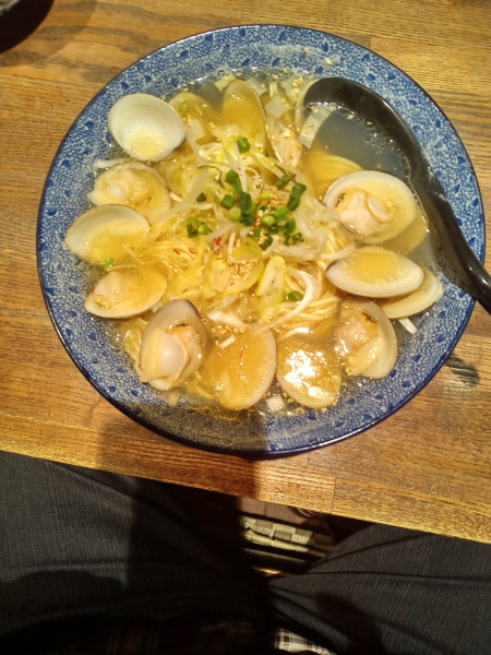 「はまぐりラーメン　大盛り」@和風楽麺 四代目 ひのでやの写真