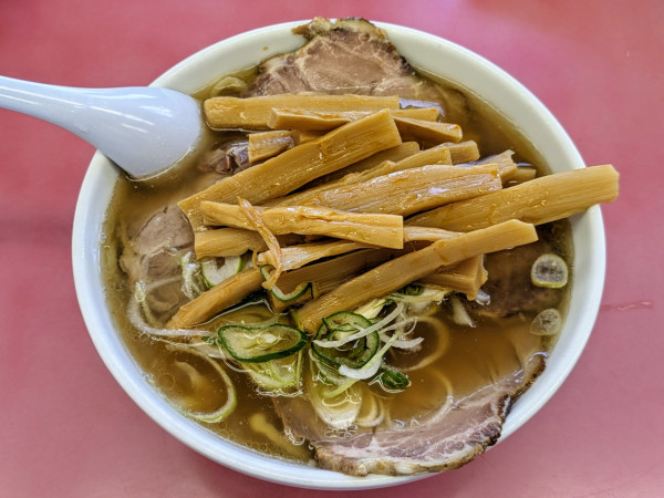 「チャーシューメン(メンマ多め)」@一品香 今宮店の写真