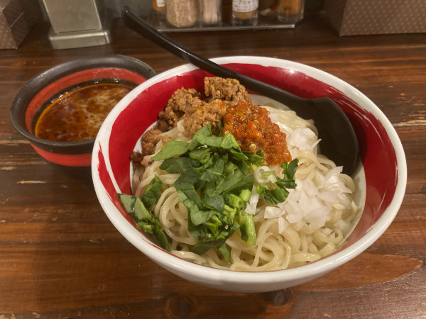 「辛つけそば(特盛り無料)」@麺場 ハマトラの写真