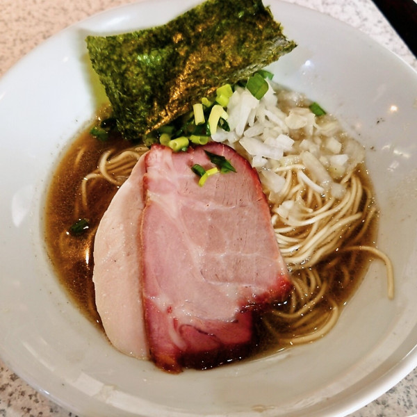 「煮干ラーメン＋白米」@破壊的イノベーションの写真