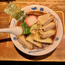 肉天GINGERら〜麺（1480円）＋ミニカレー（350円）