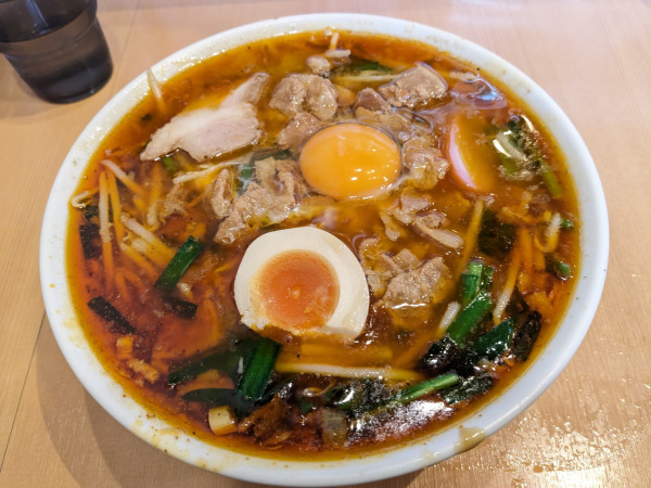 「トッピング入り肉ニラスタミナメン」@YOKOHAMA中華そば かみ山の写真