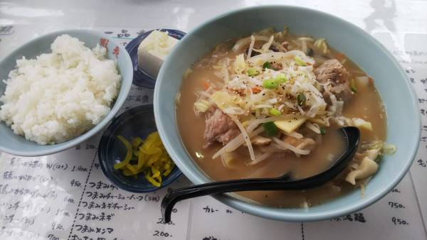 「タンメン（唐揚げセット）」@三代目 蝦夷 坂戸にっさい店の写真