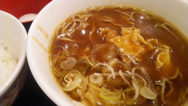 「至福のカレーそばセット 780円」@いろり庵きらく 亀戸店の写真