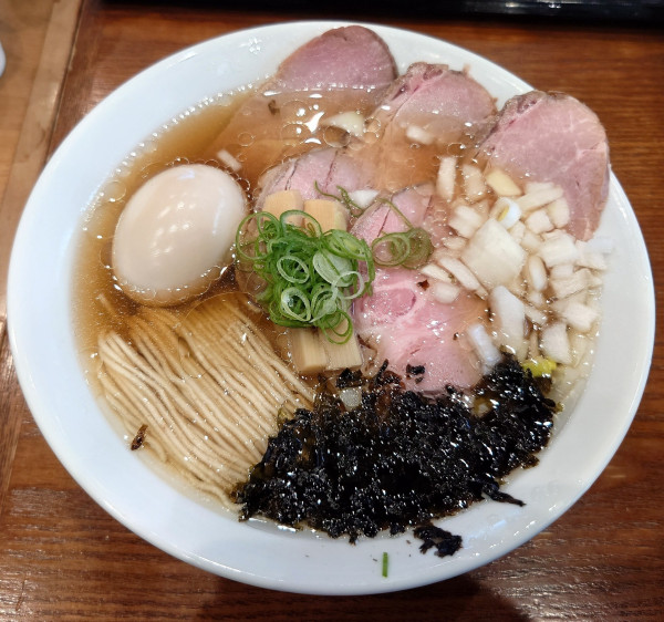 「特製牡蠣そば(1250円)」@中華そば よしかわ 三井アウトレットパーク入間店の写真