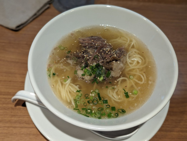 「5周年限定牛テール塩soba ナムルご飯付」@鶏Soba Toraやの写真