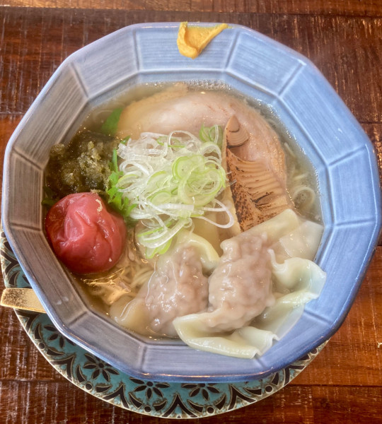 「梅塩だし中華 1100円」@古民家ヌードゥル黒揚羽森住の写真