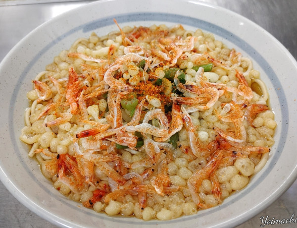 「桜えび山菜そば（560円）」@爽亭 JR上野駅11・12番線ホームの写真