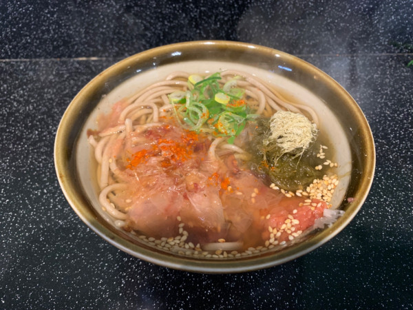 「梅昆布そば 450円」@今庄そば コンコース店の写真