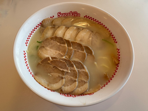 「肉ましましラーメン610円＋増し増し8枚220円」@スガキヤ イオンタウン本巣店の写真