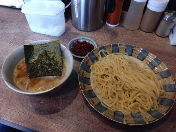 「つけ麺並 900円 海老辛味100円」@麺屋 しゅはりの写真