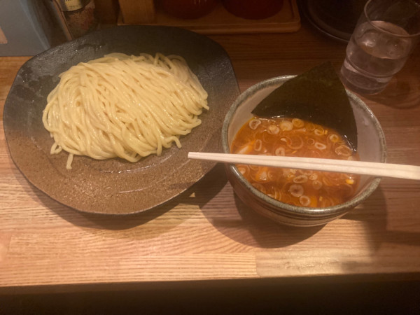「辛味つけ麺中盛り ¥920」@つけ麺屋 やすべえ 赤坂店の写真