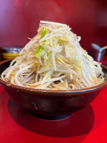 「豚1枚ラーメン 麺少なめ ヤサイニンニクカラメ」@ラーメン二郎 荻窪店の写真