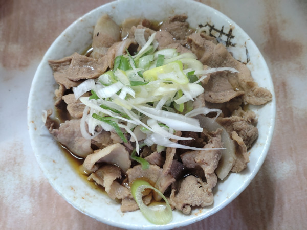 「肉そば　５００円」@南天 本店の写真