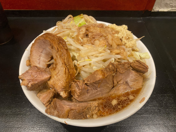 「大ラーメン豚3枚」@夢の一歩 佐賀店の写真