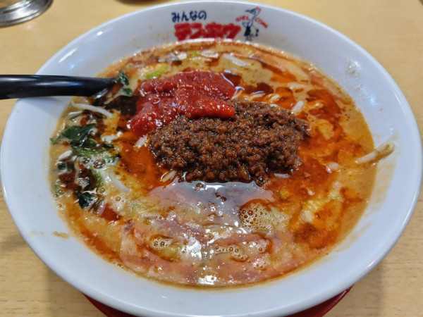 「タンタンメン　＋特製豆板醤＆ラー油：無料」@テンホウ 松本渚店の写真