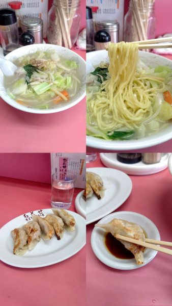 「『タンメン+ギョウザ(¥550+350)』」@ラーメン ちとせの写真