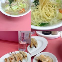 『タンメン+ギョウザ(¥550+350)』