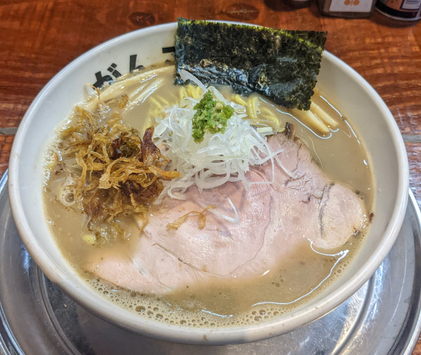 「‼倍！しじみ貝‼濁りゼロスープ」@元祖一条流がんこラーメン たま館分店の写真
