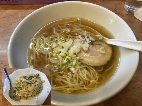 「ニンニクチャーハン ラーメンセット」@中華処 剛仁の写真