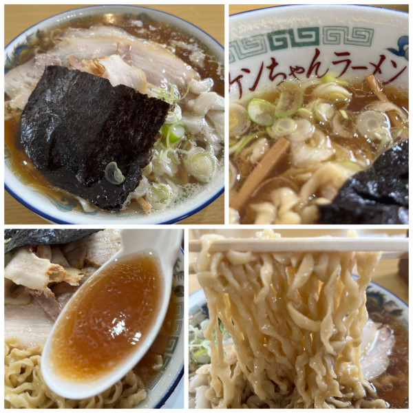 「中華そば 普通 900円(濃いめ身入り)」@ケンちゃんラーメン 古河店の写真