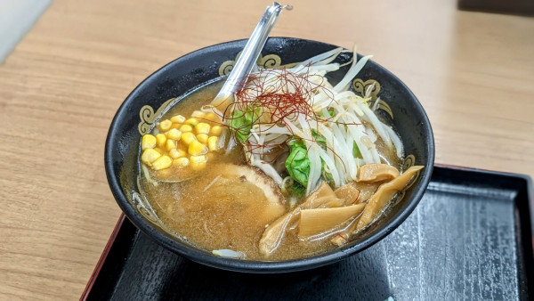 「野菜畑の味噌ラーメン　赤（1,030円）」@梓川サービスエリア 上りの写真