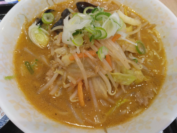 「期間限定、野菜煮込みラーメン750円」@餃子の王将 セブンパークアリオ柏店の写真