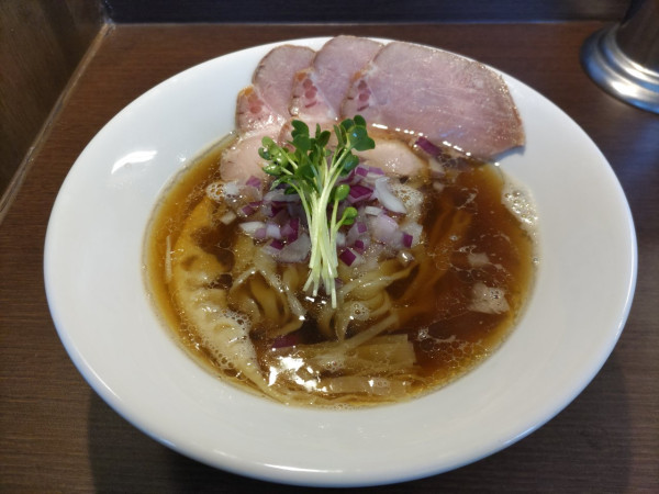 「いりこそば・手揉み麺」@オカモトモノガタリの写真