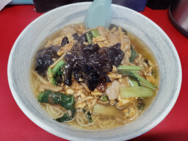 「木須肉定食→麺に変更　　900円」@あ麺んぼの写真