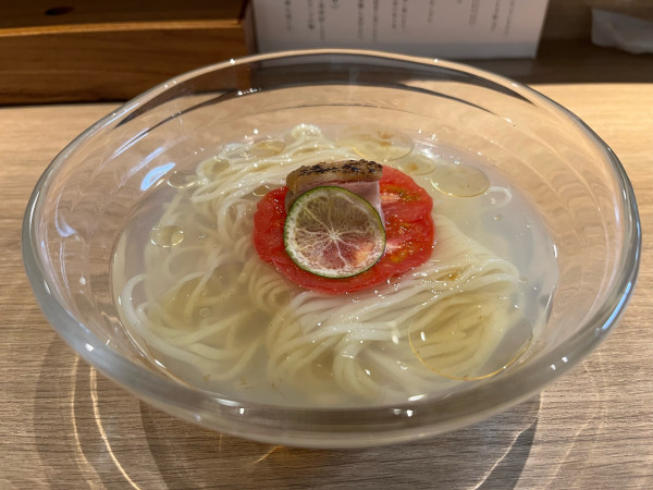 「浅利の塩冷やし」@中華そば 無限の写真