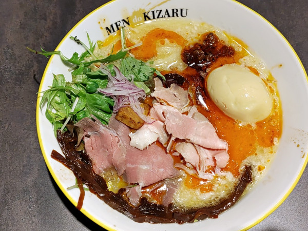 「火の鶏そば濃厚＋味玉」@MEN do KIZARUの写真