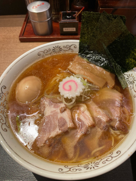 「特製中華そば（大盛り）」@中華そば 勝本の写真