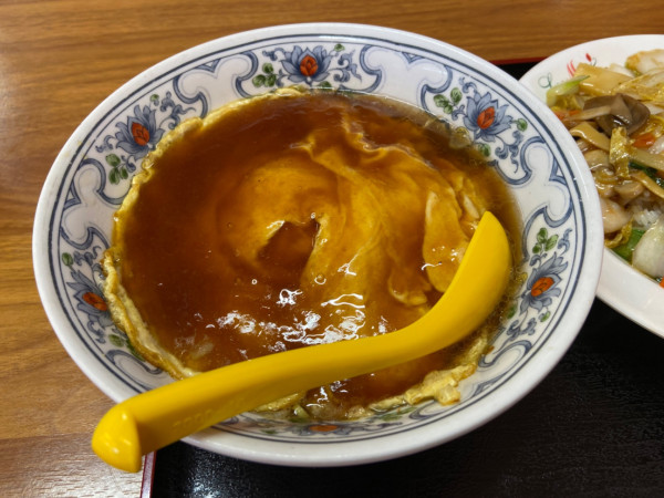 「ラーメンセット(天津麺、中華飯)(800円)」@台湾料理 紅灯籠の写真